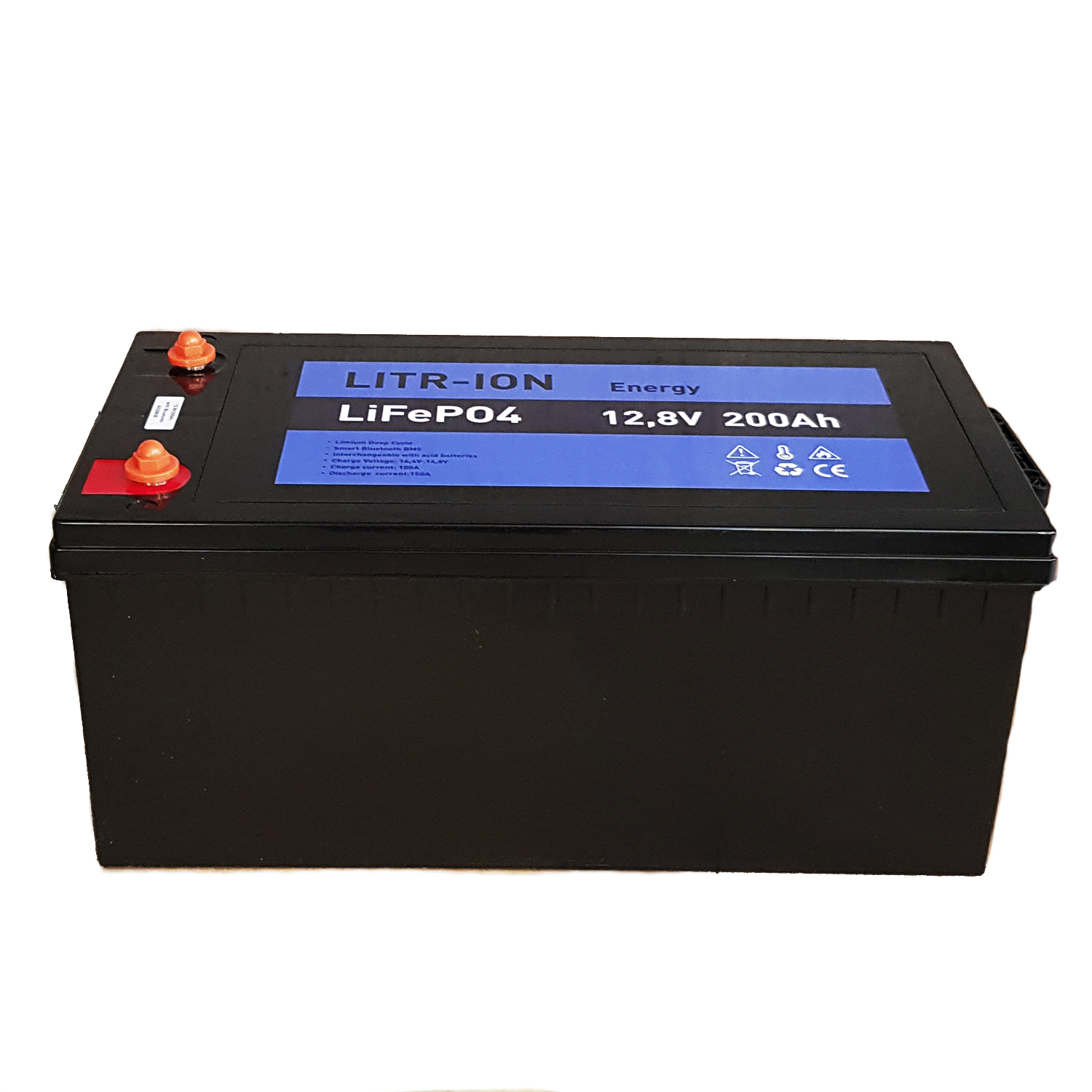 Bateria litio Litr-Ion Lithium ( LiFePO4 ) Smart BT BMS 12'8V 100Ah