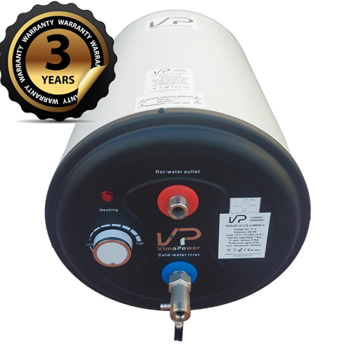 Boiler calentador agua VP VimoPower 15 Litros Compact BASIC 12 Vdc 200 W  INOX - Munaled